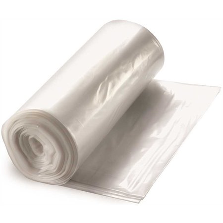 BERRY PLASTICS 20 Gal. 8 mic 30 in. x 36 in. Natural High-Density Trash Bags, 500PK VLH3037-10N